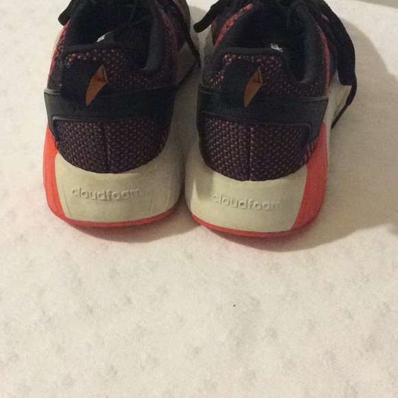 Adidas Cloudfoam black & red men sneakers size #7 - Picture 3 of 8